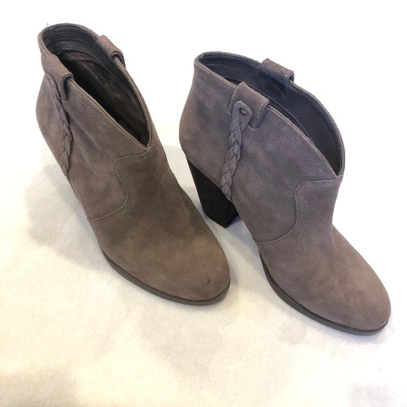 Vince Camuto Suede Cowboy Ankle Bootie - Picture 8 of 8